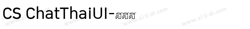 CS ChatThaiUI字体转换